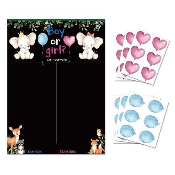 Gender Reveal Scratch Off Cards Announcement Sexes Boy or Girl Game Raffle Ticket Card Party Supplies for Family Friend