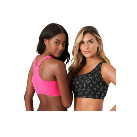 

Comfort Choice Women s Plus Size Sports Bra 2 Pack Bra