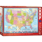 Map of the USA 1000-Piece Puzzle