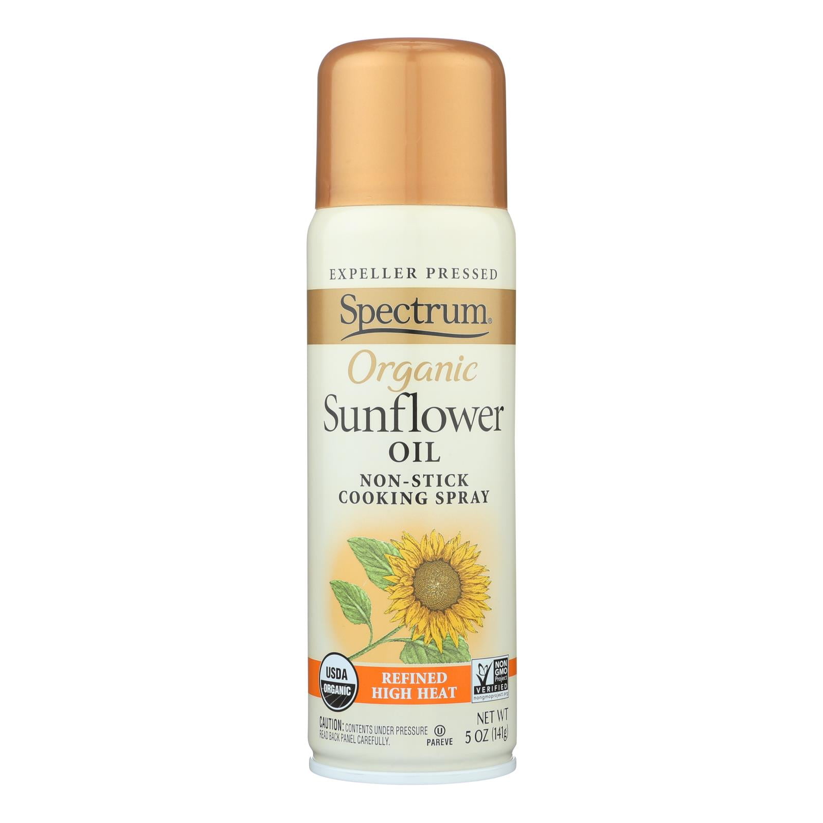 Spectrum Naturals Organic Sunflower Oil Spray High Heat Case of 6