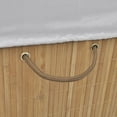 thumbnail image 3 of vidaXL Bamboo Laundry Bin Rectangular Natural, 3 of 5