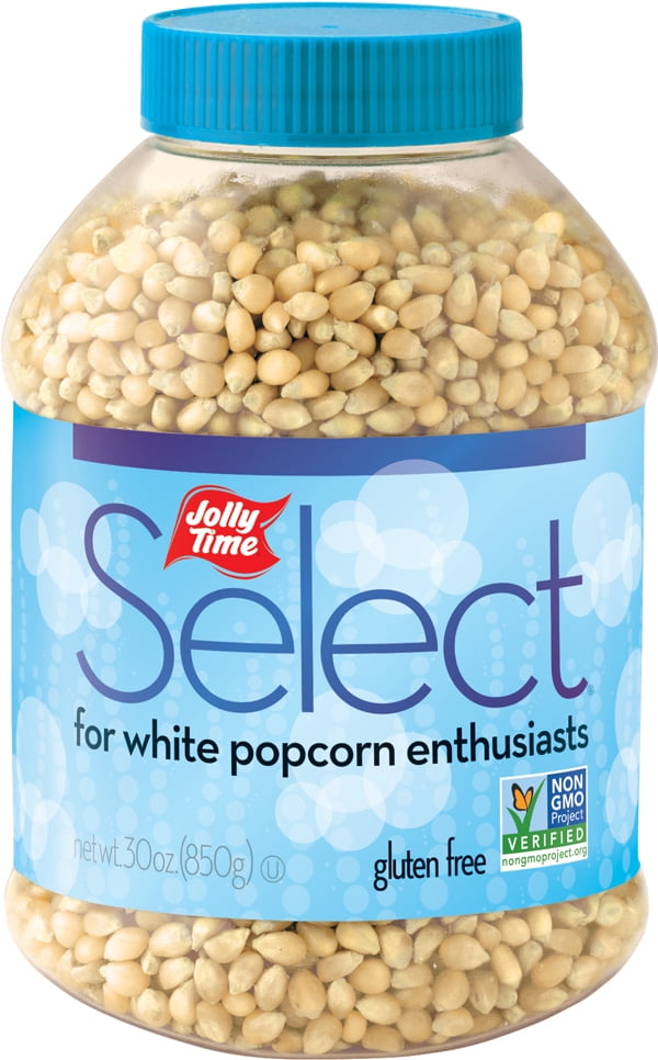 JOLLY TIME Select White Unpopped Popcorn Kernels, 30 oz Gluten-Free