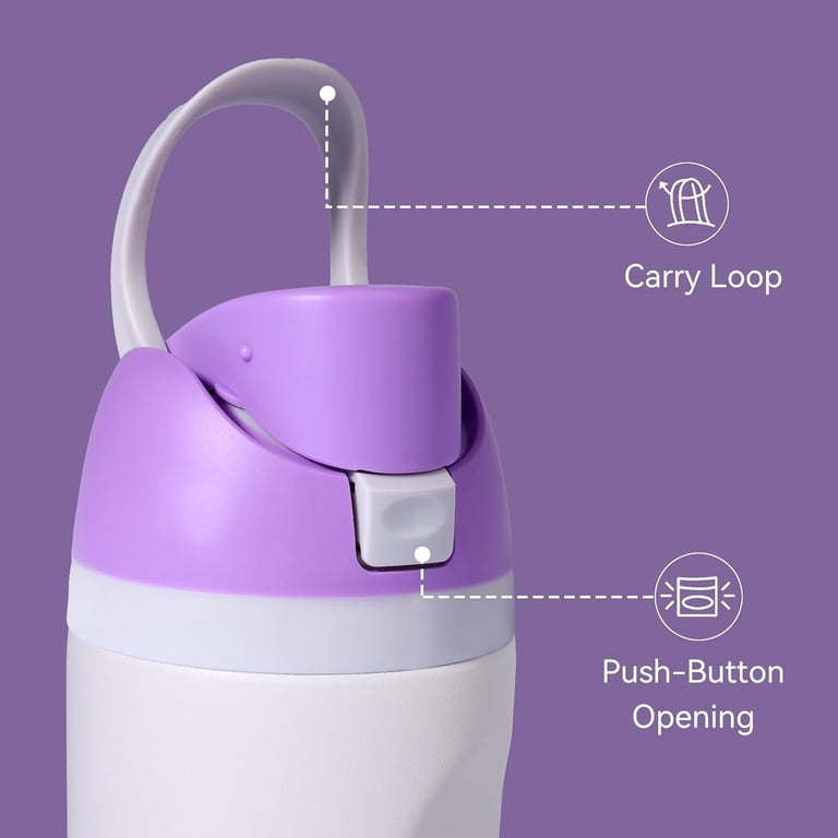 Ruzkq Replacement Lid For Owala Freesip Bottles - Compatible With 16oz, 24oz, 32oz, 40oz, One-Button, Leakproof, BPA-Free (Khaki)