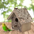 thumbnail image 3 of Casa para pájaros de madera colgante a prueba de humedad, lugar de descanso para pájaros, suministros para mascotas, accesorios, 3 of 13