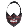 thumbnail image 2 of Halloween Fangs Mask Half Face Combat Airsoft Skull Protección La Cara Transpirable para Horror Props Party Supplies, 2 of 9