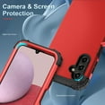 thumbnail image 4 of Dteck Case for Samsung Galaxy A14 5G,Shockproof Rubber Armor Silicone Rugged Case Hybrid Hard Back Phone Cover, Red, 4 of 7