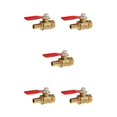 thumbnail image 2 of Thinsony Various Type Ball Valve Threaded Brass Valve Ball 12mm 8mm Red 5Set, 2 of 6