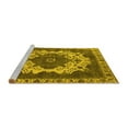 thumbnail image 2 of Ahgly Company Machine Washable Indoor Rectangle Oriental Yellow Industrial Area Rugs, 7' x 10', 2 of 4