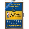 thumbnail image 3 of NBA Golden State Warriors - 2022 Commemorative NBA Finals Team Logo Wall Poster, 14.725" x 22.375" Framed, 3 of 6