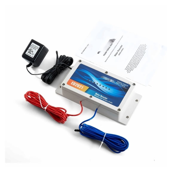 Electronic Water Descaler System Whole House, Salt Free Descaler for Hard Water, Scale Inhibitor for Pipes, Appliance Protection, Long Life Descaler