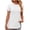 White, variant on Women T Shirts Short Sleeve Women's Solid Color Round Neck Short Sleeve T-shirt Loose Tops Comfy Clothes for Women S(US:4)