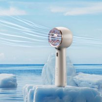 PRETXORVE Summer Fans, Mini Handheld Small Fan USB Charging Portable Quiet Dormitory Desktop Small Water Replenishing Spray Fan