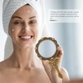 thumbnail image 2 of MasteelfCA Crystal Mirror Handheld Cosmetic Mirror Portable Vanity Mirror Folding Mirror, 2 of 8