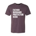 thumbnail image 2 of Wild Bobby,Father Husband Protector Hero Best Dad Husband Gift, Father's Day, Men Premium Tri Blend Tees, Vintage Purple, X-Large, 2 of 3