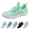 thumbnail image 2 of NOKIO Men's Bar𝖾𝖿oot Shoes Comfortable Wide Width Sneakers Breathable Mesh Running Shoes Lightweight Casual Sport Walking Shoe Quick-Drying 𝖫a𝖼e Up Athlet𝗂c Shoes, 2 of 8