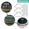 thumbnail image 6 of Trampoline Buckles with Metal Triangle Rings for Safe and Strong Trampoline Use 30 Pieces Galvanized Steel Silver, 6 of 6