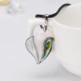 thumbnail image 2 of Collar de concha de abulón natural en forma de corazón con personalidad salvaje, 2 of 4