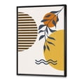thumbnail image 3 of Designart 'Abstract Shapes With Botanical Minimalist Leaf I' Modern Framed Canvas Wall Art Print, 3 of 5