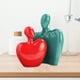 thumbnail image 5 of Esculturas abstractas para parejas, adorno de personaje cariñoso, artesanías modernas, estatua de cerámica para amantes, mesa, comedor, hogar, regalo Verde y rojo Baoblaze Pareja estatua, 5 of 8