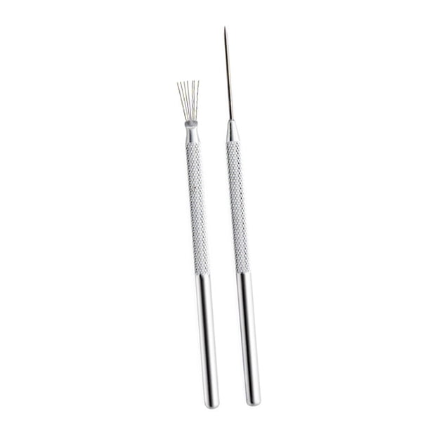 Juego de herramientas de escultura, alfileres de pluma, herramienta de modelado de cerámica duradera, herramienta de modelado portátil. 2 piezas