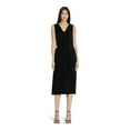thumbnail image 2 of Time and Tru Women’s Sleeveless V-Neck Cotton Midi Dress, Sizes XS-XXXL, 2 of 5