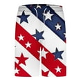 thumbnail image 5 of American Flag Patriotic Graphic Outfit Mens 4th of July Two-Piece Mid Waisted Elastic Short Pants Round Neck Short Sleeve Blouse Independence Day Set, 5 of 7
