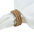 thumbnail image 3 of Saro Lifestyle Rope Design Aluminum Napkin Rings (Set of 4), 3 of 5