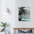 thumbnail image 4 of Shiartex Black and White Beach Canvas Wall Art Tropical Palm Tree Painting Hawaii Artwork for Bedroom Bathroom Wall Decoration Framed Ready to Hang 16x20 in, 4 of 5