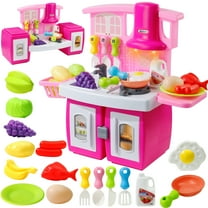 Mini Play Kitchen Toys for Girls 3-6 Years Pretend Food Cooking Kitchen Toys for Toddlers Kids
