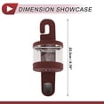 thumbnail image 4 of Unique Bargains 1 Pcs Car Back Seat Headrest Cup Holder for Purses Bags Keys Red 8.78"x2.99", 4 of 7