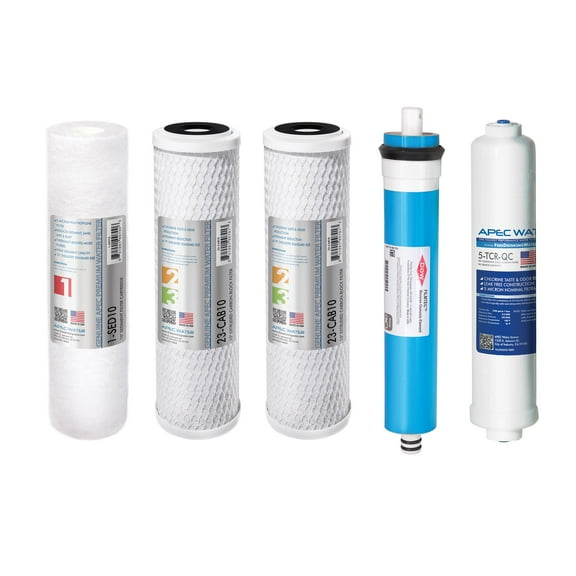 APEC FILTER-MAX90 90 GPD High Flow Complete Replacement Filter Set For ULTIMATE Series Reverse Osmosis Water Filter System