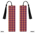thumbnail image 2 of Kdxio Purple Yellow Buffalo Plaid Print Metal Tassel Bookmarks,Perfect Gift for Art Lovers and Bookworms Metal Bookmarks for Women, 2 of 8