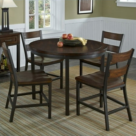 Home Styles Cabin Creek 5 Pieces Dining Set In Multi Step Chestnut
