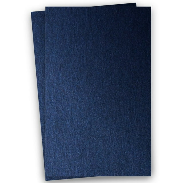Metallic DARK BLUE LAPIS 11X17 (Ledger) Paper 105C Cardstock - 100 PK -- Pearlescent 11-x-17 Metallic Card Stock Paper - Great for Business, Card Making, Designers &amp; More