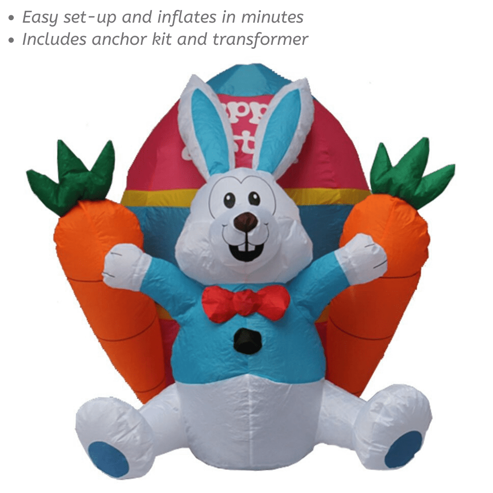 Impact Canopy Inflatable Outdoor Easter Decoration, Easter Bunny, Egg ...