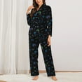 thumbnail image 2 of Fotbe Gamepads Pattern Long Sleeve Pajama Set for Women,Sleepwear Set,2-piece Loungewear Set,Soft PJs Comfy Nightwear with Pockets -Medium, 2 of 7