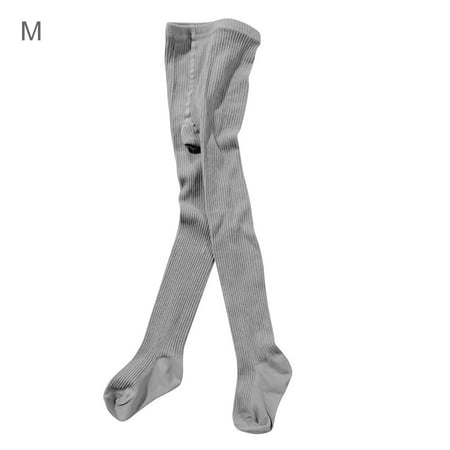 

Worallymy Children Girl Pantyhose Elastic Knitted Stockings Socking Ribbed Toddler Pantyhose