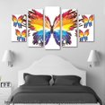 thumbnail image 3 of Cuadro decorativo Cuadros Abigail para Sala Comedor y Recamara Mariposas de Colores 5 piezas, 3 of 3