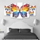 thumbnail image 3 of Cuadro decorativo Cuadros Abigail para Sala Comedor y Recamara Mariposas de Colores 5 piezas, 3 of 3