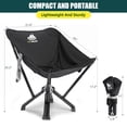 thumbnail image 3 of MTRVR Folding Camping Chairs, Portable Camp Chair, Lightweight, Compact, Heavy Duty - Perfect for Outdoor Camping, Beach, Lawn, Travel, and Sports, Supports 600 lbs C21, 3 of 9