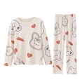 thumbnail image 1 of Pajama de Navidad para Mujer Conjunto de Manga Larga Color Sólido, Familia Suave Que Coincide con el Traje de Casa para la Primavera de Invierno, 1 of 3