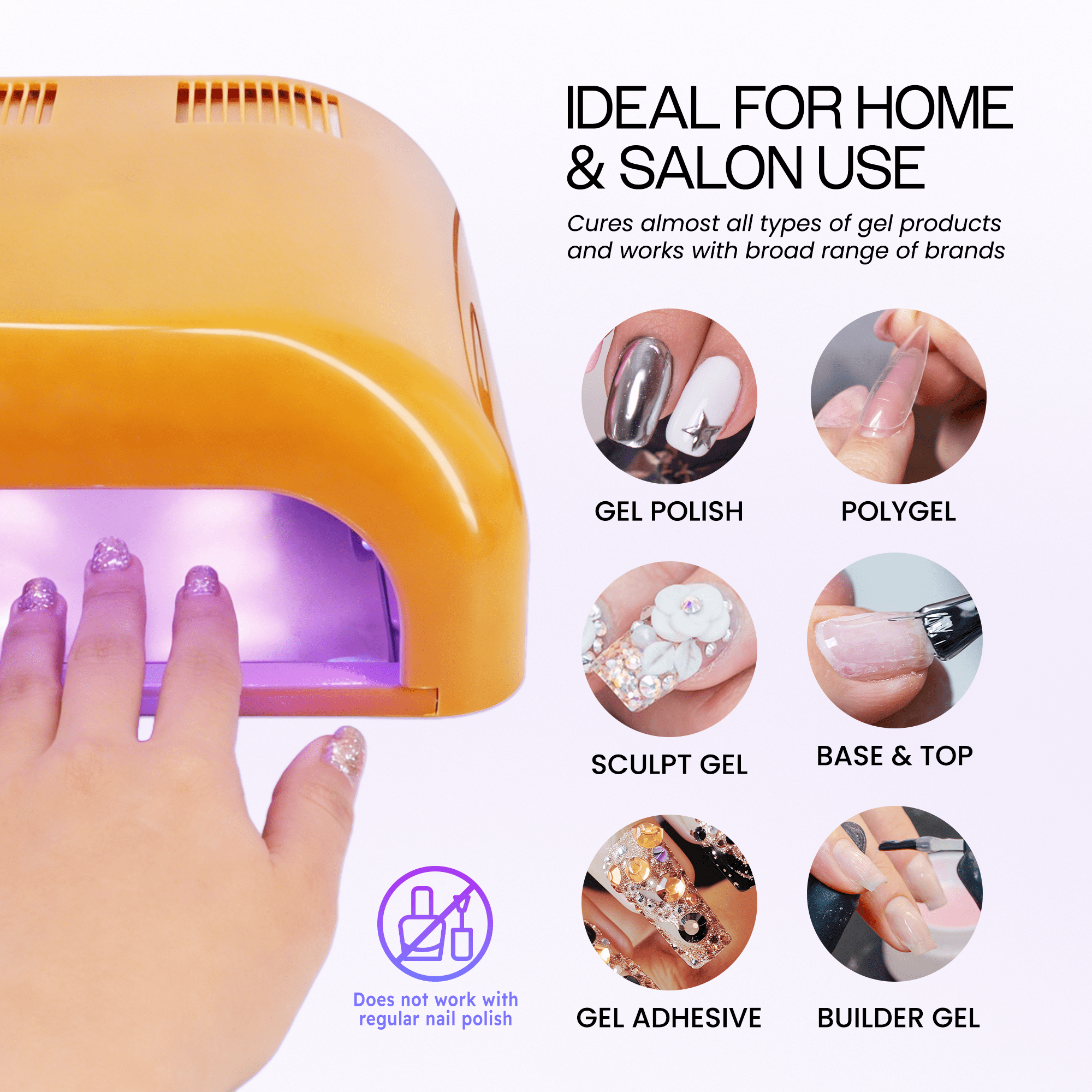 Beauticom Tan 36W Nail Curing UV Gel Tunnel Lamp Dryer