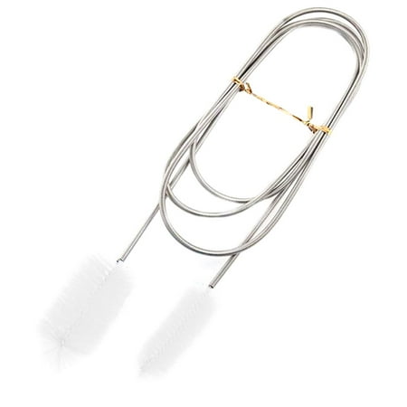 

Reduced！Aquarium Stainless Steel Air Tube Double Ended Hose Flexible Cleaning Brush