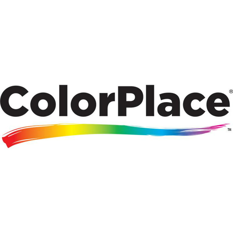 ColorPlace Exterior Latex Paint, White, 1 Gallon, Semi-Gloss 
