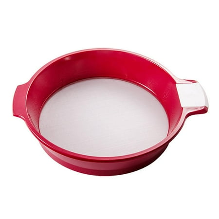 

1111Fourone Flour Sieve Stainless Steel Pastry Sieve Baking Tool Storage Organizer Flour Sifter Cup for Flour Sifter Powdered Fine Mesh Sieve Sifting