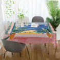 thumbnail image 3 of Yayeee Tablecloths 54" x 54" Rectangle Wrinkle Resistant Party Table Cover, Seaside Leaves, 3 of 8