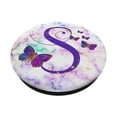 thumbnail image 2 of Monograma PopGrip Kimique con letra S en forma de mariposa morada, 2 of 6