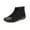 Black, variant on jsaierl Women's Casual Flat Retro Lace-up Boots Side Zipper Round Toe Shoe Boots
