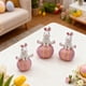 thumbnail image 5 of Decoración De Conejo De Resina Huevo de Pascua de resina rosa con forma de conejito de yoga, decoración para el hogar, jardín, sala de estar (1 unidad) JASKFLY, 5 of 7