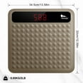 thumbnail image 5 of Himaly Digital Body Weight Scale, Highly Accurate & Auto Calibration Bathroom Scale, Easy-to-Read LCD for Home Use, 400 lbs, Brown, 5 of 12